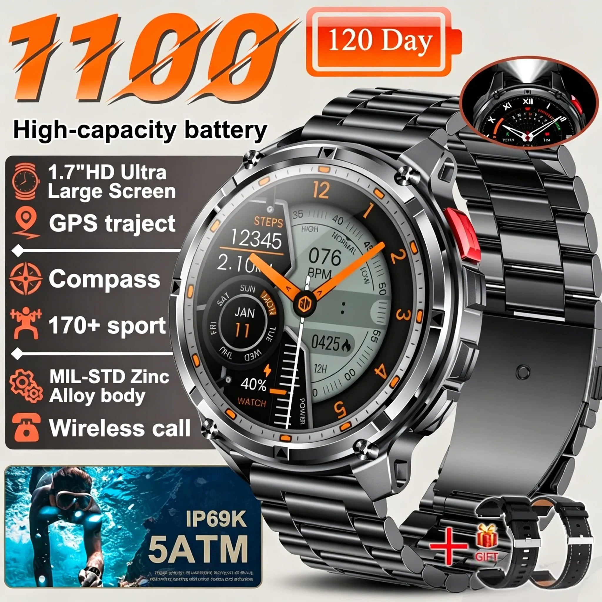 Reloj Inteligente AMOLED HD