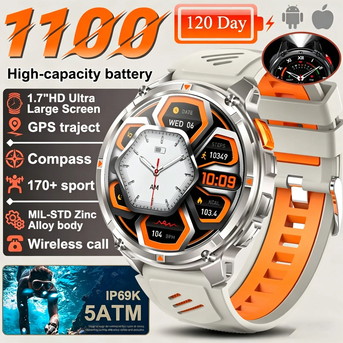 Reloj Inteligente AMOLED HD