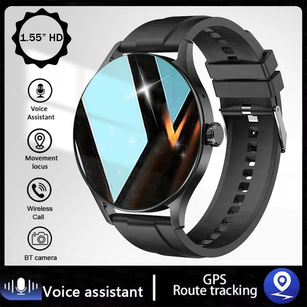 Reloj Inteligente de Moda Plus 1.55 HD Para Hombre y Mujer Control de Aplicaciones BT Llame a Health Tracker Regalo Sorpresa Personalizado Vigilancia de negocios