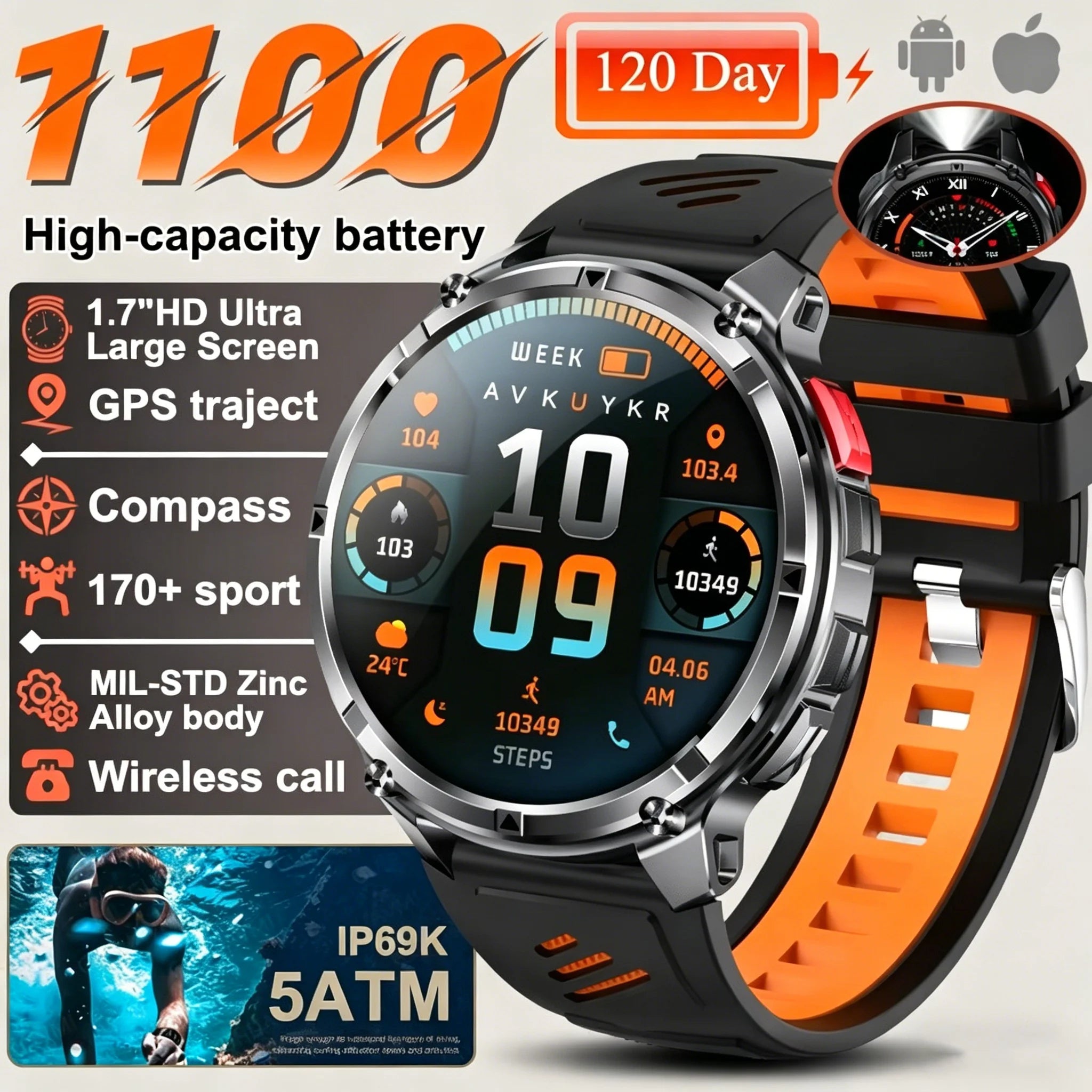 Reloj Inteligente AMOLED HD