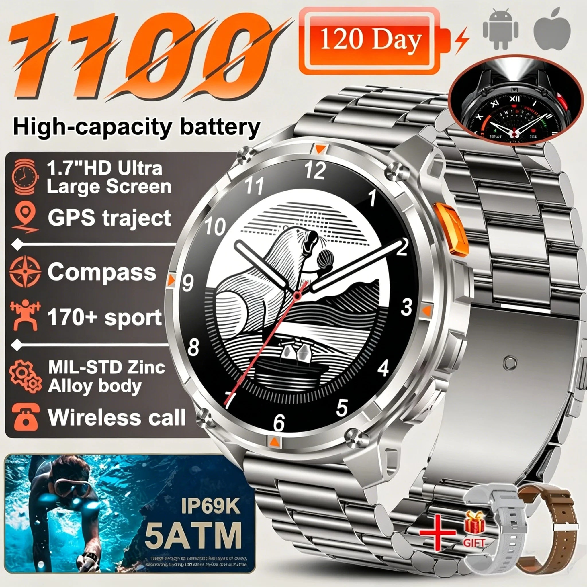 Reloj Inteligente AMOLED HD