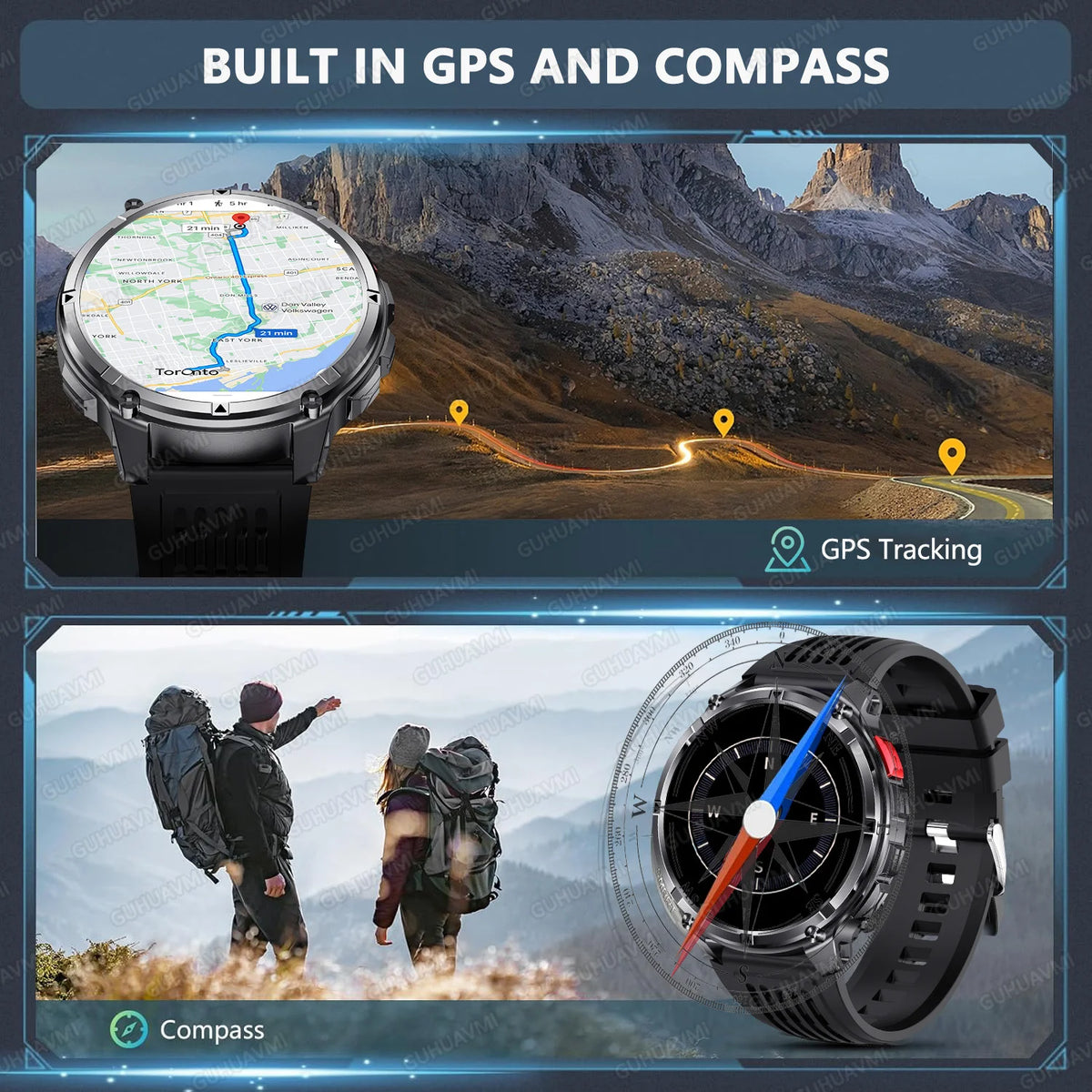 T-Rex3 Pro 1100mAh 2026 Reloj T-Rex3 Pro 1100mAh Reloj Inteligente GPS 5ATM Reloj Deportivo Impermeable Reloj Al Aire Libre