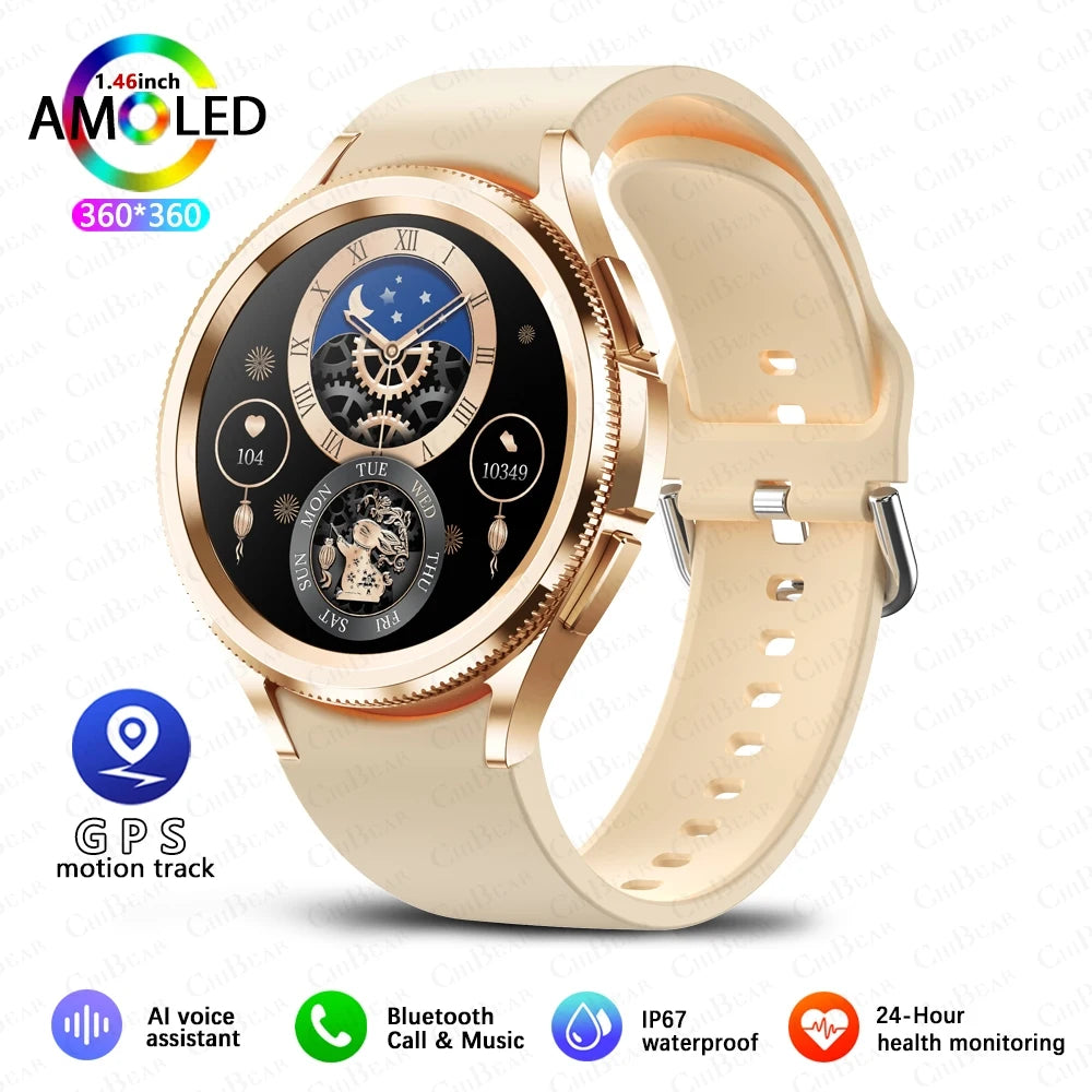 Reloj Inteligente Hombres GPS Spaorts Modelo Fitness Salud Valor Cardíaco Monitor Smartwatch 2025 Nuevo
