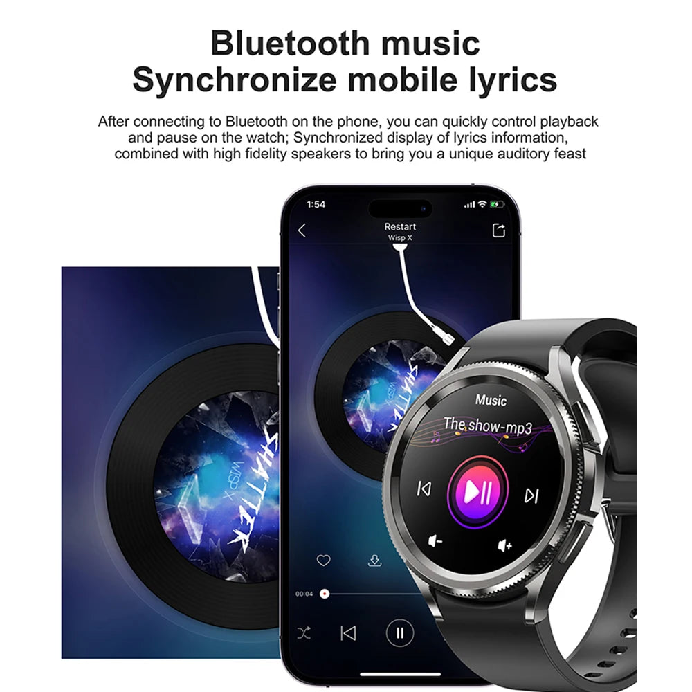 Reloj Inteligente Hombres GPS Spaorts Modelo Fitness Salud Valor Cardíaco Monitor Smartwatch 2025 Nuevo