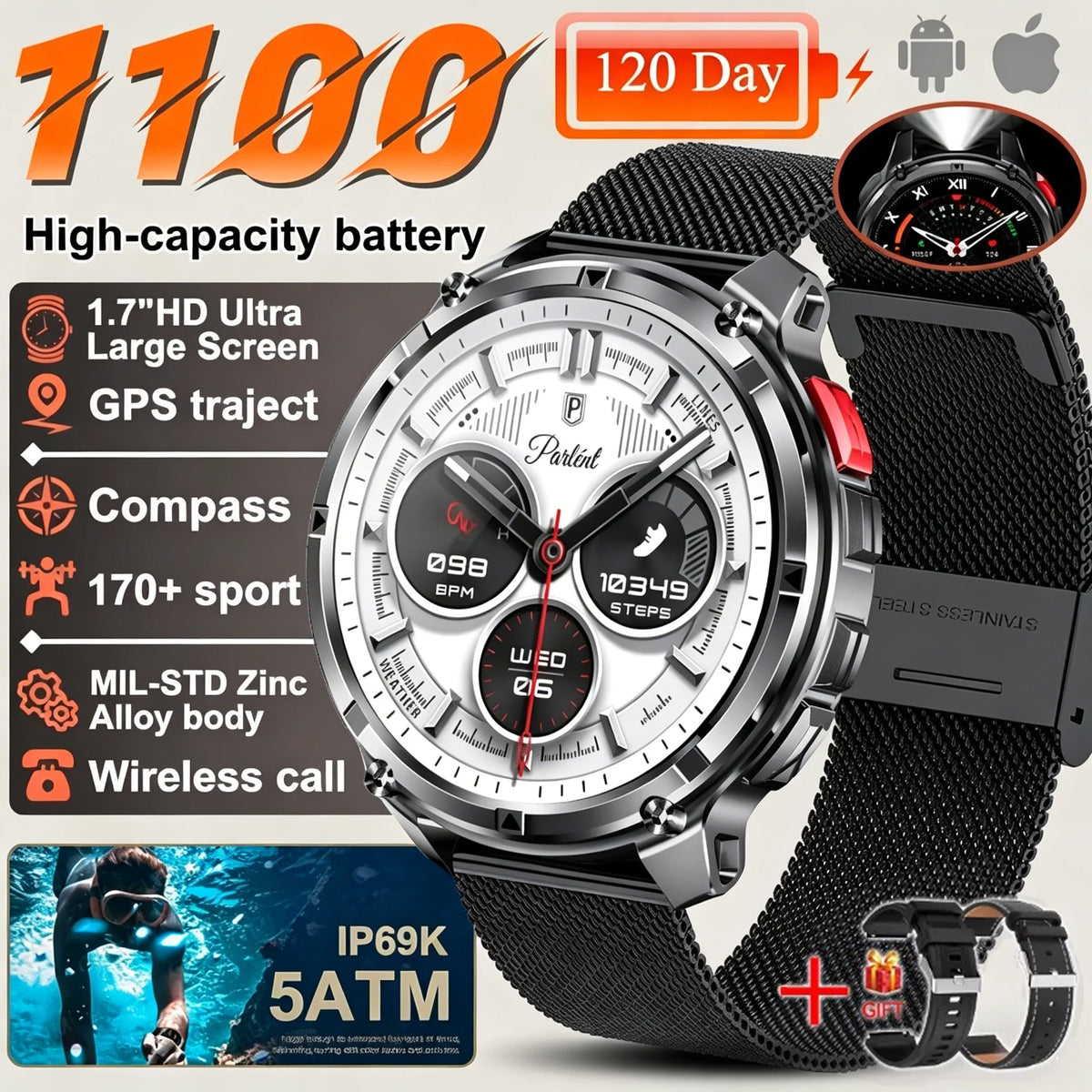Reloj Inteligente AMOLED HD