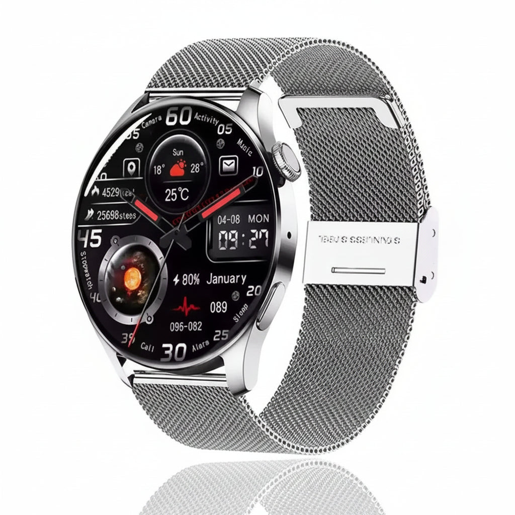 Inteligente Pantalla AMOLED HD 2026 GPS Trayectoria Tasa Corazón Bluetooth Llamadas