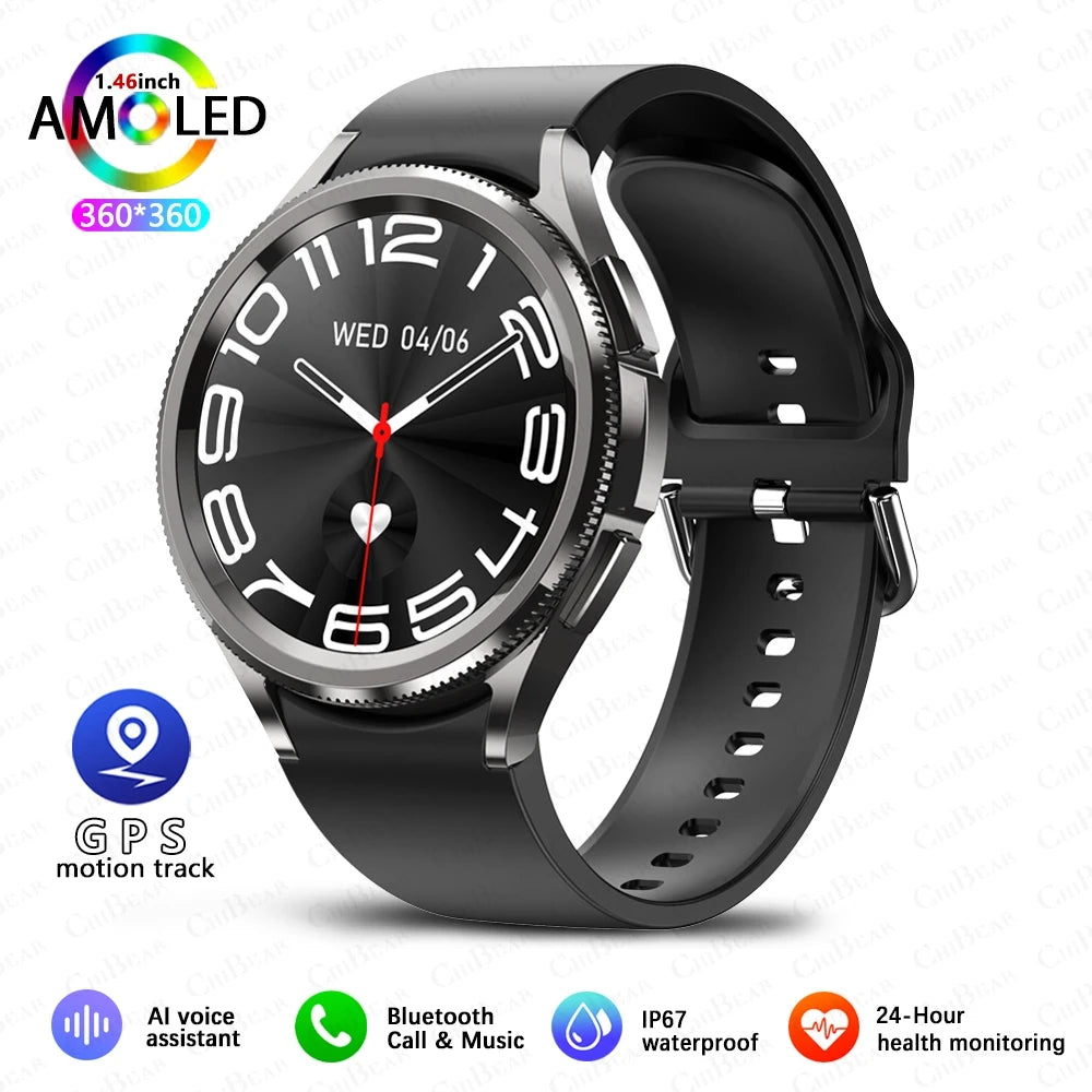 Reloj Inteligente Hombres GPS Spaorts Modelo Fitness Salud Valor Cardíaco Monitor Smartwatch 2025 Nuevo